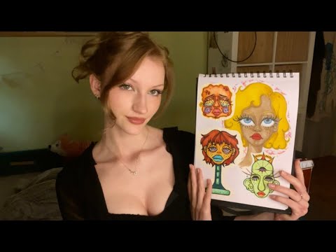 ASMR sketch book tour 💋 
