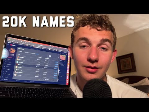 ASMR I literally read ALL my subscribers names (20k special)