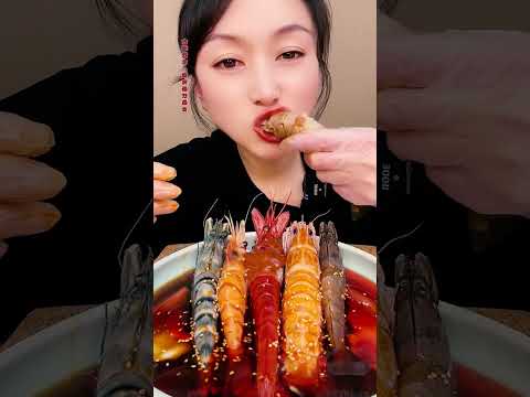 🦐🥢 Epic seafood feast live bites #EpicSeafood #LiveSeafood