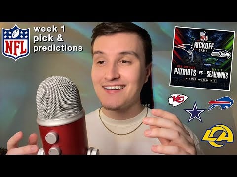 ASMR | NFL Football Week 1 Pick & Predictions (whisper ramble)