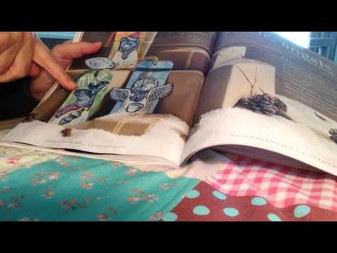 ASMR turning magazine pages, soft spoken