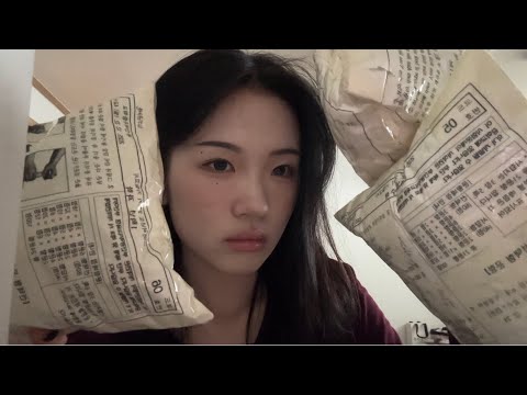 시험지 스퀴시 asmr Examination paper squish