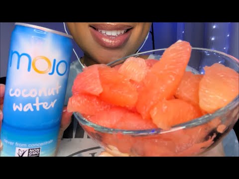 ASMR | Eating Grapefruit & Coconut water 💦 🥥