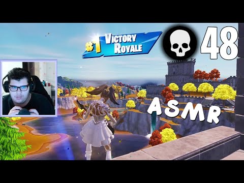 ASMR MOUTH SOUNDS FORTNITE SOLO VS SQUADS 48 KILLS - LA MEJOR PARTIDA