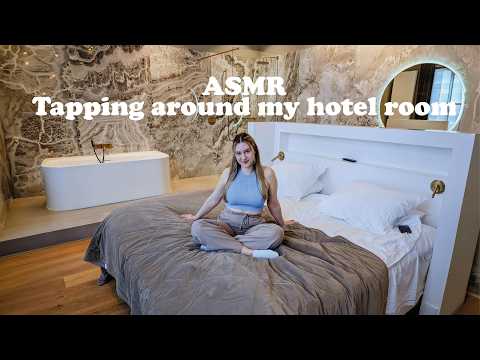 ASMR Tapping Around My Luxury Hotel Room 🏨 (Super Relaxing Sounds)