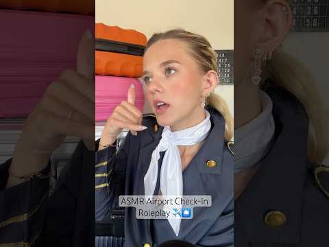 #asmr Airport Check-In Roleplay ✈️ #skit #roleplay #pov #funny #italia #asmrvideos #fyp #airport