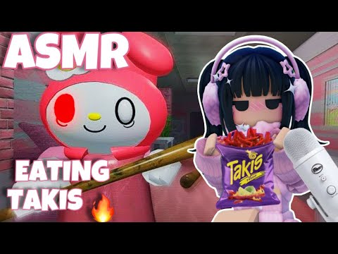 ROBLOX ASMR ~ melody! 😱 TAKIS MUKBANG (crunchy eating sounds) 🔥