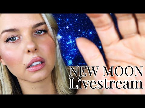 *ASMR LIVESTREAM* New Moon Manifestation Ritual/Reiki Master Practitioner