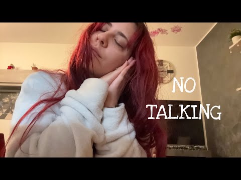 ASMR NO TALKING (candle sounds, wood tapping, nails tapping) 