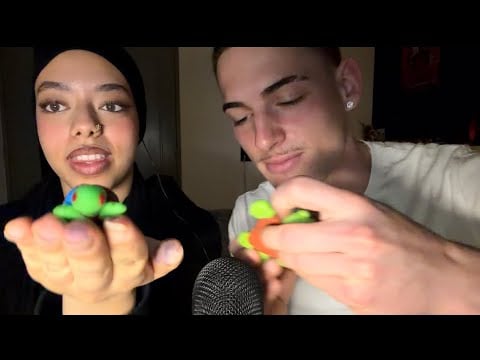 ASMR - ma meilleure amie test l’asmr (on vous présente aussi nos création pâte à modeler 🙂‍↔️)