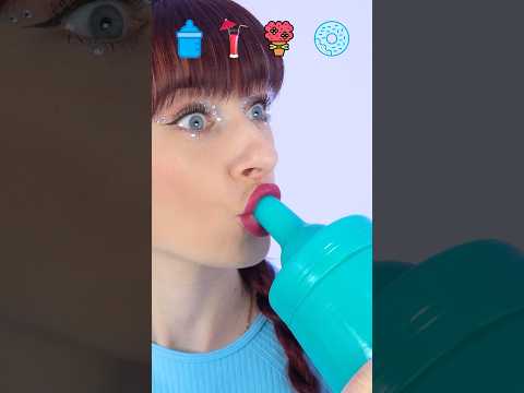 ASMR Giant Gummy Bottle, Jelly Donuts #mukbang