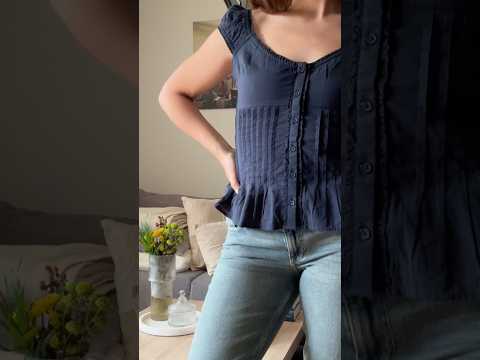 ASMR Hollister Try-on Haul 💙