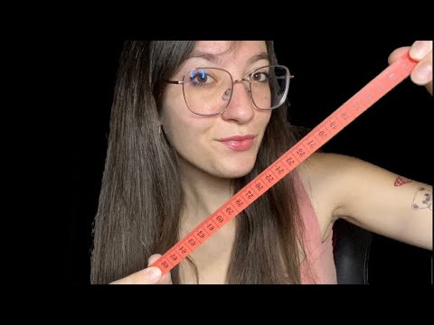 TI MISURO IL VISO DOLCEMENTE |ASMR ITA | Measuring & Writing sounds