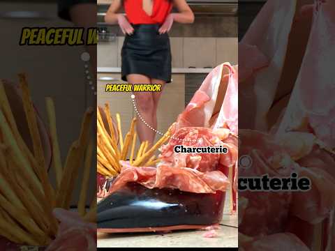 Pea vs. Charcuterie! Feet Crushing Food in High Heels! Oddly Satisfying! ASMR