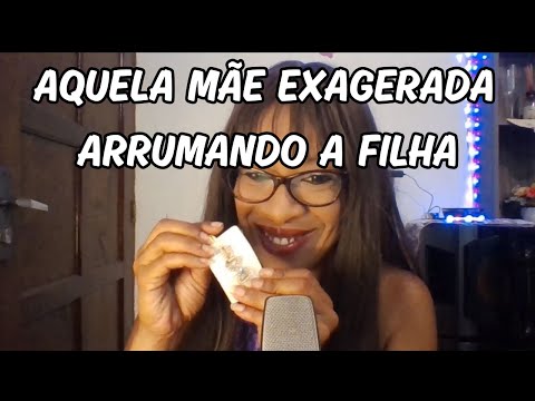 MÃE ARRUMANDO VOCÊ PARA FESTA DA ESCOLA #asmr #asmrroleplay