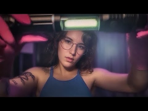 Optical Focus Testing ASMR Eye Exam