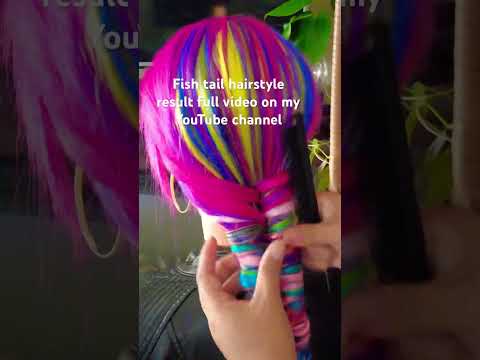 Fish tail hairstyle ASMR #foryou #hairstyle #asmr