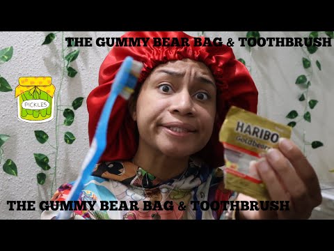 ASMR - Gummy Bear Bag & Toothbrush