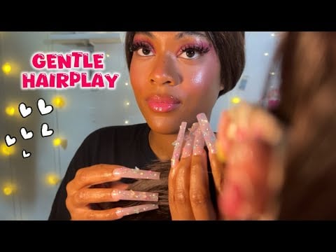 GENTLE ASMR | Hair Clipping, Hair brushing, Ear To Ear Tingles For Sleep 😴 