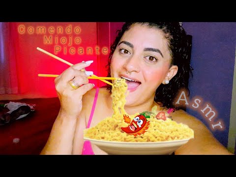 Asmr | COMENDO MIOJO PICANTE 🔥 🤯 Não deu bom não 😮‍💨