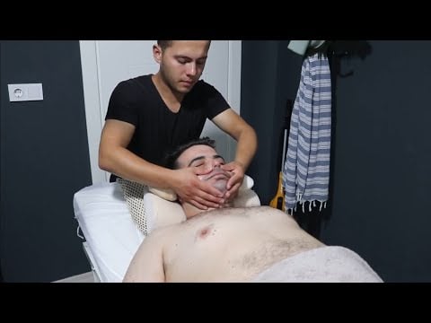 ASMR PROFESYONEL BARBER  HEAD FACE Chest Back AMAZİNG MASSAGE #ASMR