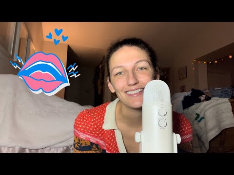 ASMR ~ 👄 TINGLY, SENSITIVE GUM CHEWING WHISPERS (high gain whisper ramble) 👄