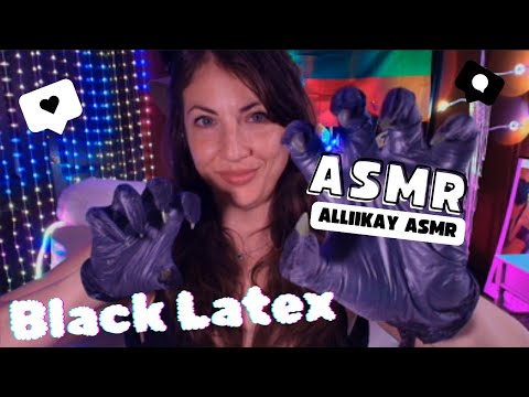 ASMR Black Latex long Nails