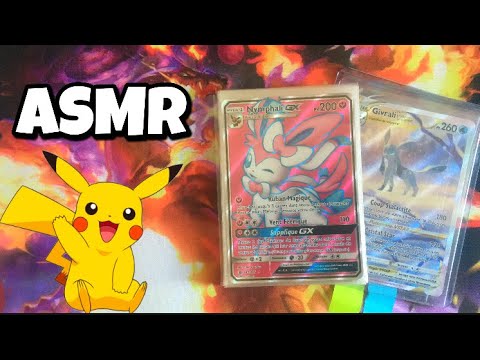 ASMR FRANÇAIS : ma collection de carte Pokémon (ultra rare et chuchotements relaxants 😴😴)