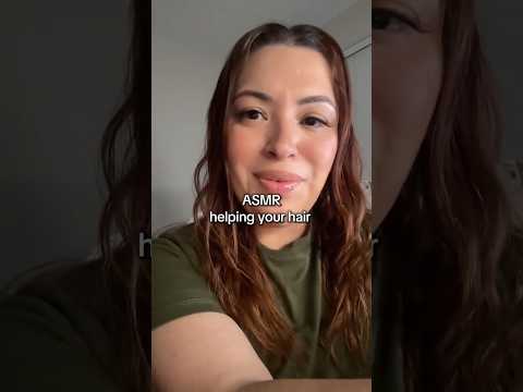 ASMR helping you repair your damaged hair - #shorts #asmr #asmrhair #asmrhairbrushing #asmrhairplay