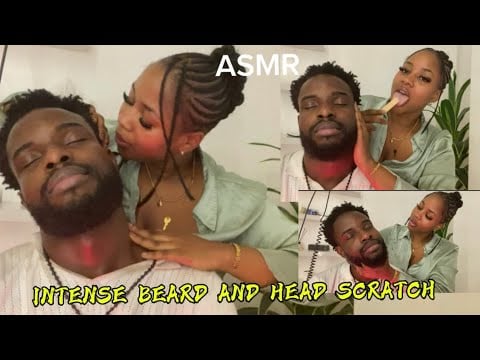 ASMR💫INTENSE BEARD AND HEAD SCRATCH 
