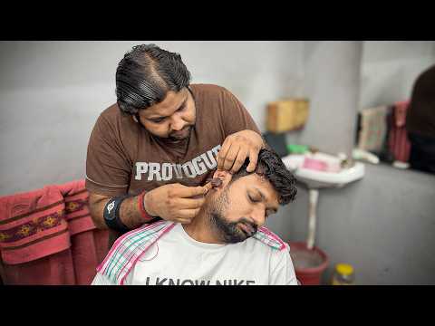 INSANELY RELAXING Head Massage By Shamboo Barber | My First Hair & Skin CRACKING Experience | ASMR