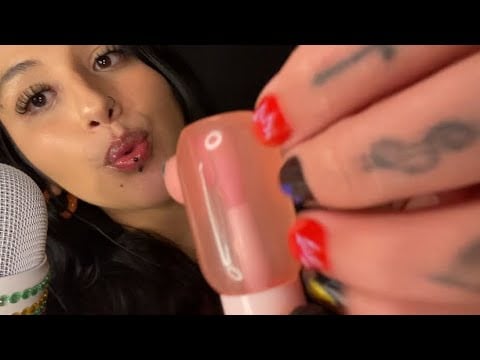 Asmr Sticky LipGloss 💄✨😴 Lip Smacking, Tapping 👐🫦 #asmrfyp #asmrmouthsounds #asmrespañol #asmrdormir