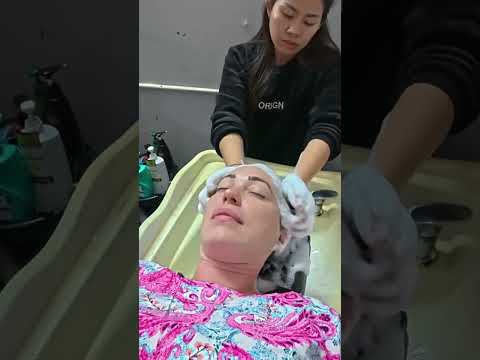 Probé el masaje más viral de Asia #hair #salon #masaje #relax