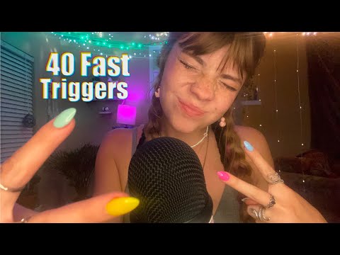 ASMR 40 FAST & AGGRESSIVE TRIGGERS | 4k Special ✨