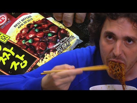 Black Bean Noodles 짜장면 JAJANGMYEON  * ASMR * 먹방 Ramen Review