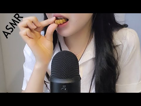 ASMR 새해 인사와 수다,잡담,근황토크,약과 이팅 사운드,띠부띠부씰 태핑,화면 때리기,배 속 소리