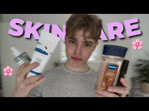 ASMR │ My Skincare FAVORITES Show & Tell🌸🫧 (Tascam Microphone)
