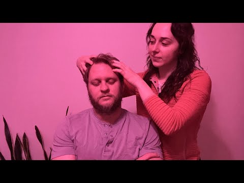 ASMR Intense Scalp Scratching Massage for Relaxation, Whispered ✨ Real Person ASMR