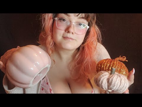 ASMR PUMPKIN TAPPING AND SCRATCHING 3 WAYS!!