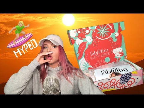 ASMR | FabFitFun Summer 2018 UnBoxing | Trigger CRAZE (Crinkling, Whispering, Inaudible, Tapping...)