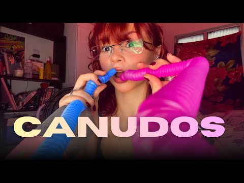 ASMR SONS DE BOCA COM CANUDOS