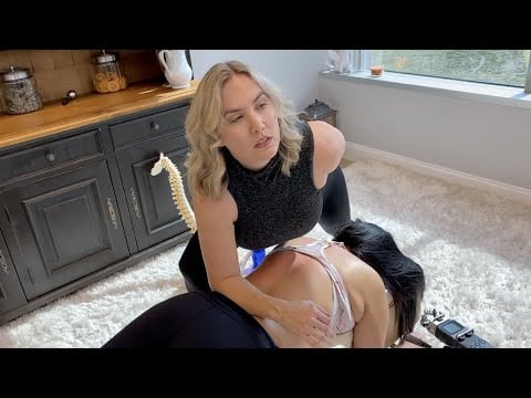 Back Stiffness Needs CRUNCHING - Amazing Reactions to Having Her Spine Adjusted