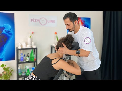 Hard relaxing massage - asmr shoulder, pounding,neck massage