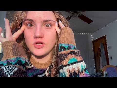 morning ASMR i’m tired so help me get ready (college class recap, skincare routine, & tapping)