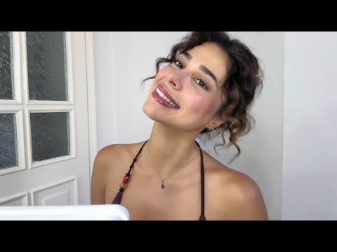 MAKYAJIMI YAPIYORUM 💄👝 BENİMLE HAZIRLAN ASMR TÜRKÇE #grwm #asmr 