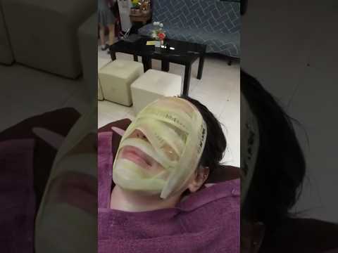 Súper hidratante mascarilla de pepino 🥒 #shorts #asmr #facial #massage