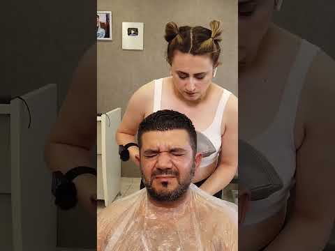 Turkish Lady Barber #headmassage #asmrmassage