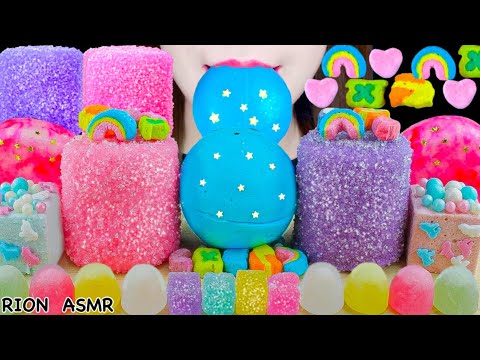 【ASMR】【RECIPE FOR CRUNCHY MARSHMALLOW】MEGA MARSHMALLOW,BIG PLANET GUMMY MUKBANG 먹방 EATING SOUNDS