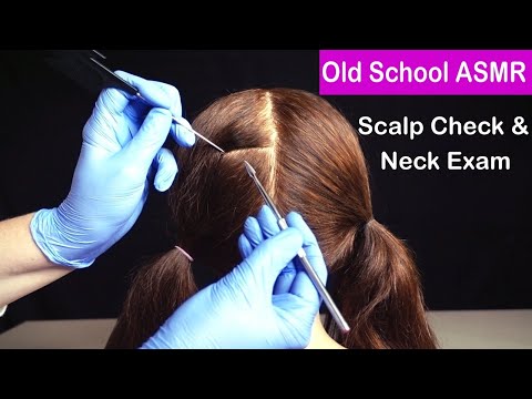 ASMR Scalp Check & Neck Exam (Whispered)