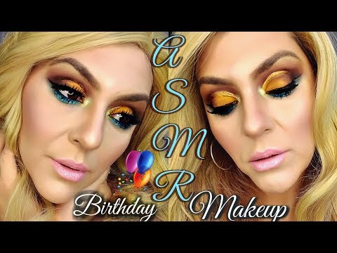 ASMR (Whispers) Doing My Makeup Chewing Bubble Gum